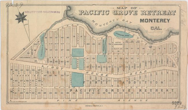 Old map of the Retreat, Pacific Grove
