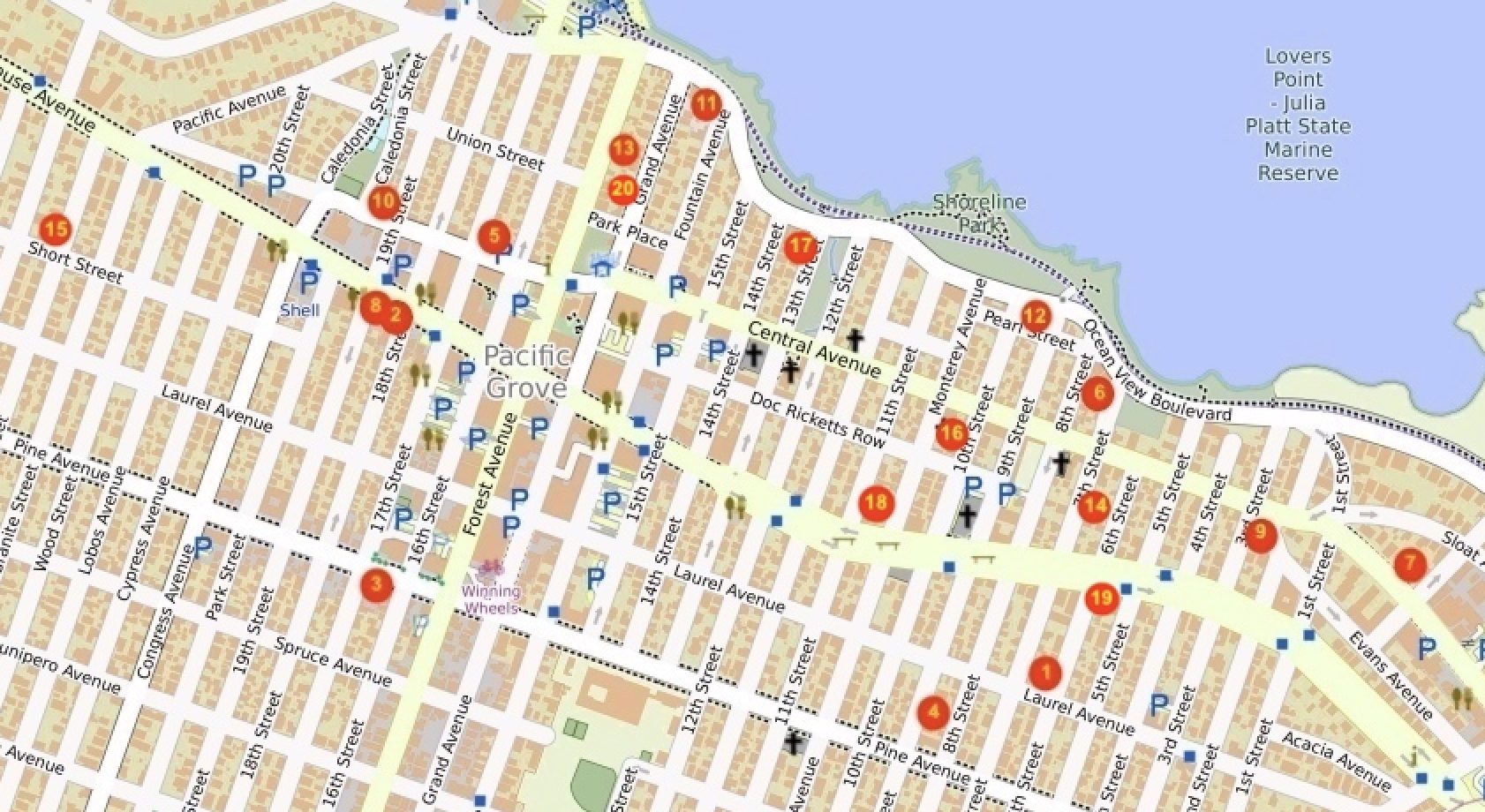 Pacific Grove, City of Homes: #1-20