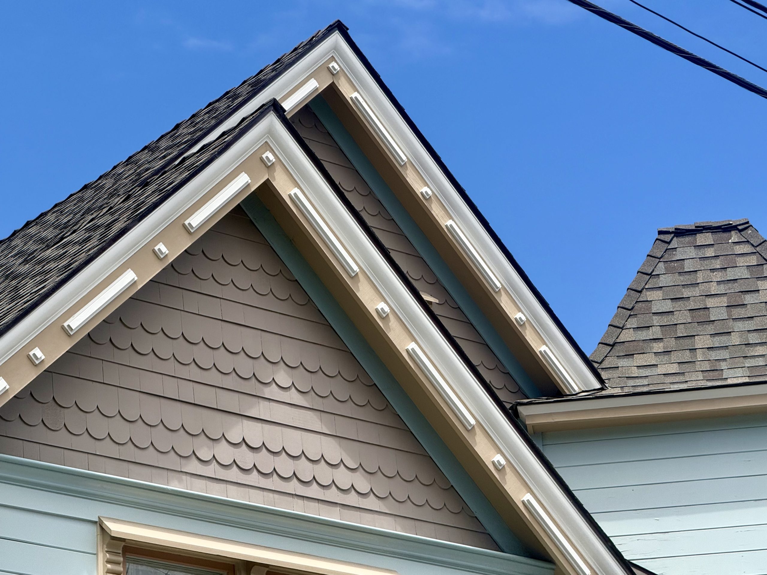 Angled gables